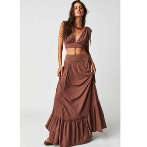 Free People Ashlyn Skirt Set in Withered Rose